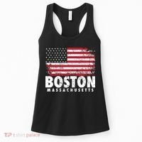 4th Of July Boston Massachusetts American Flag Women's Tank Top thumb 0