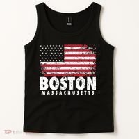 4th Of July Boston Massachusetts American Flag Tank Top thumb 2