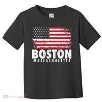 4th Of July Boston Massachusetts American Flag Toddler T-Shirt thumb 0