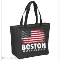 4th Of July Boston Massachusetts American Flag Tote Bag thumb 2