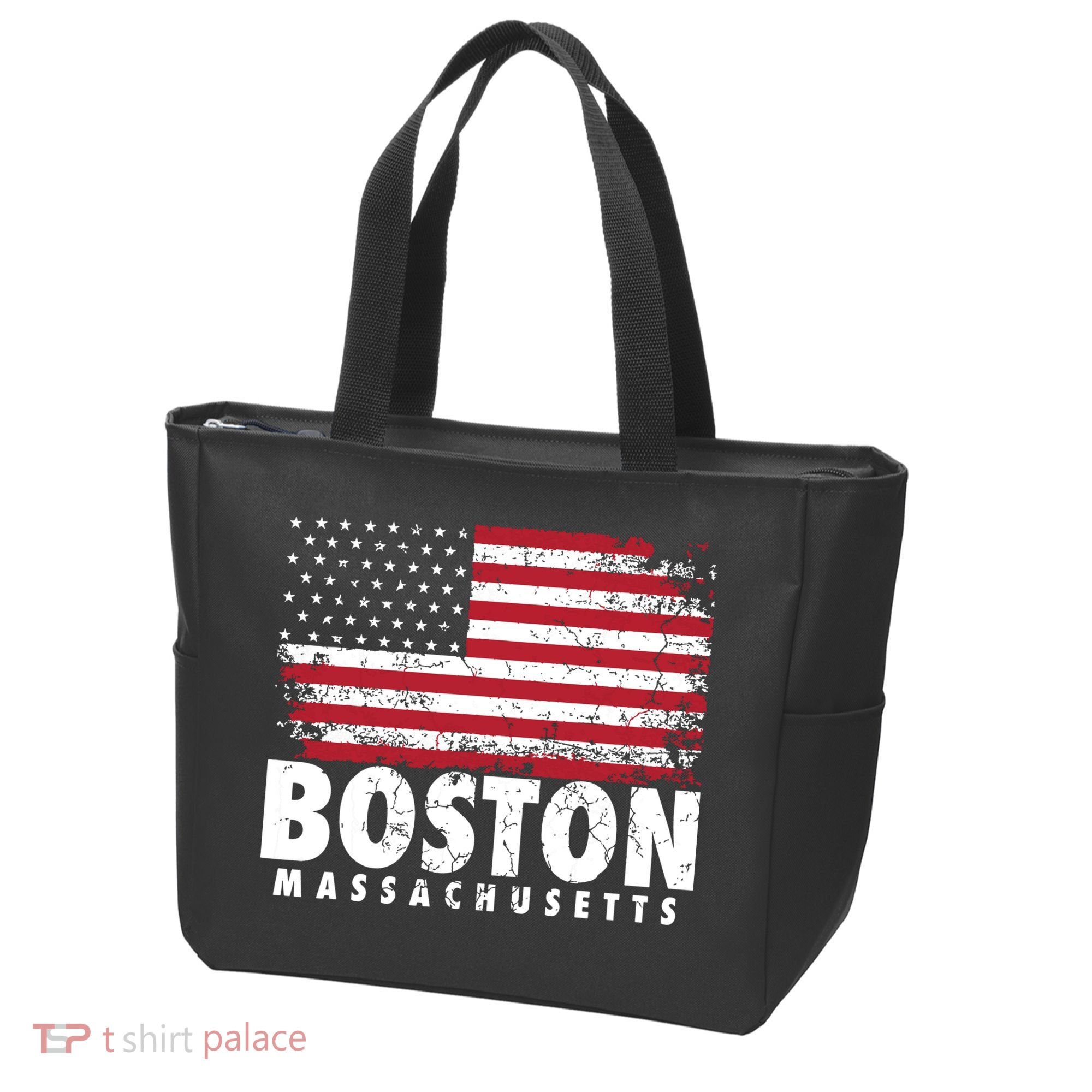 4th Of July Boston Massachusetts American Flag Tote Bag
