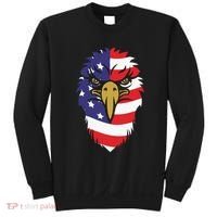 4th Of July Bald Eagle With American Flag Sweatshirt thumb 0