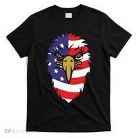 4th Of July Bald Eagle With American Flag T-Shirt thumb 0