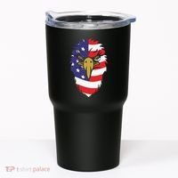 4th Of July Bald Eagle With American Flag Tumbler thumb 0