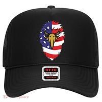 4th Of July Bald Eagle With American Flag Hat thumb 0