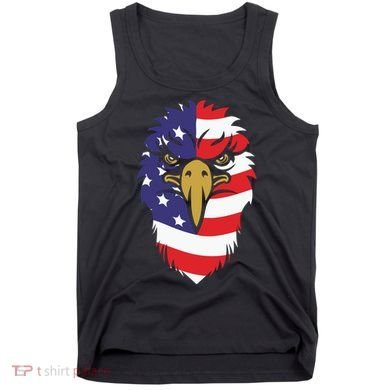 4th Of July Bald Eagle With American Flag Tank Top