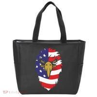 4th Of July Bald Eagle With American Flag Tote Bag thumb 0