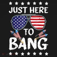 4th Of July Just Here To Bang Usa Hoodie thumb 2