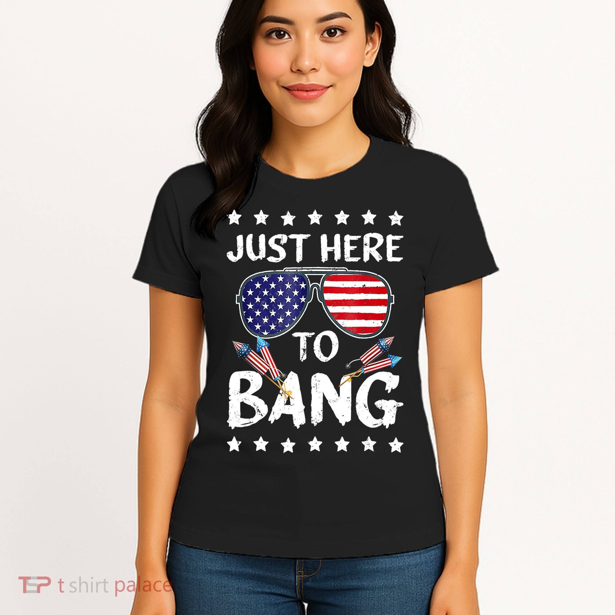 4th Of July Just Here To Bang Usa Women's T-Shirt