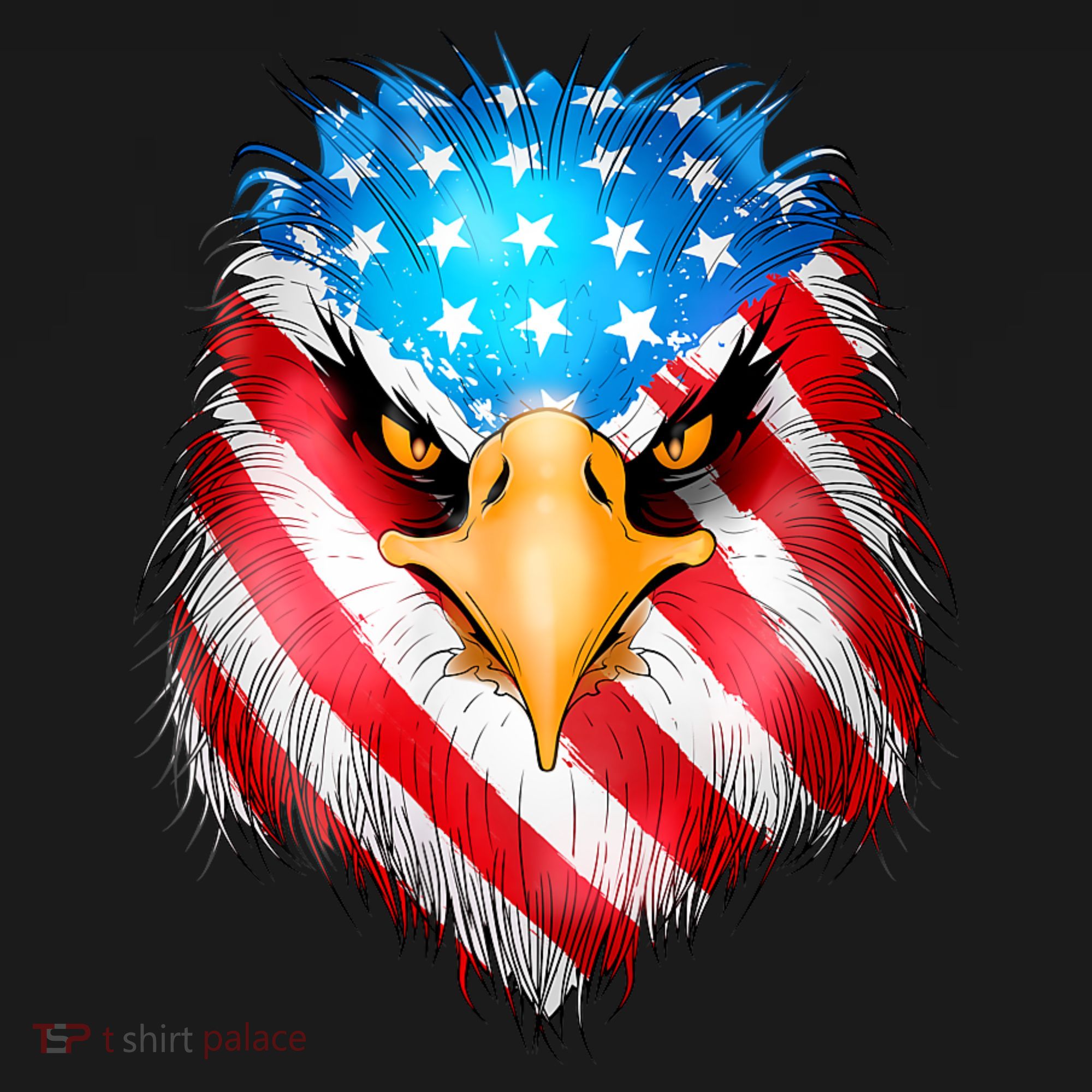 4th Of July Patriotic Eagle Usa American Flag Coaster