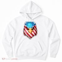 4th Of July Patriotic Eagle Usa American Flag Hoodie thumb 0