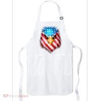 4th Of July Patriotic Eagle Usa American Flag Apron thumb 0