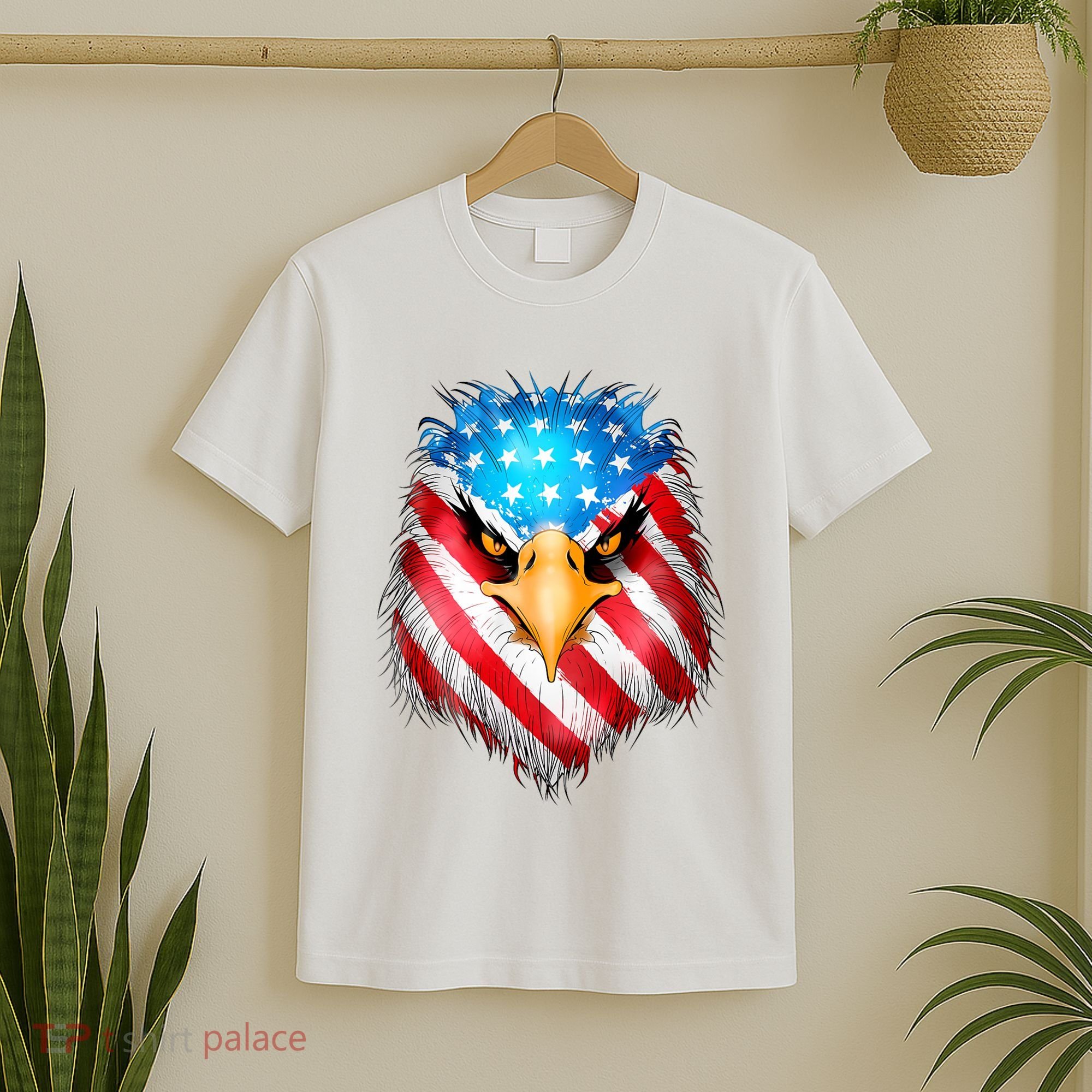 4th Of July Patriotic Eagle Usa American Flag T-Shirt