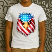 4th Of July Patriotic Eagle Usa American Flag T-Shirt thumb 3