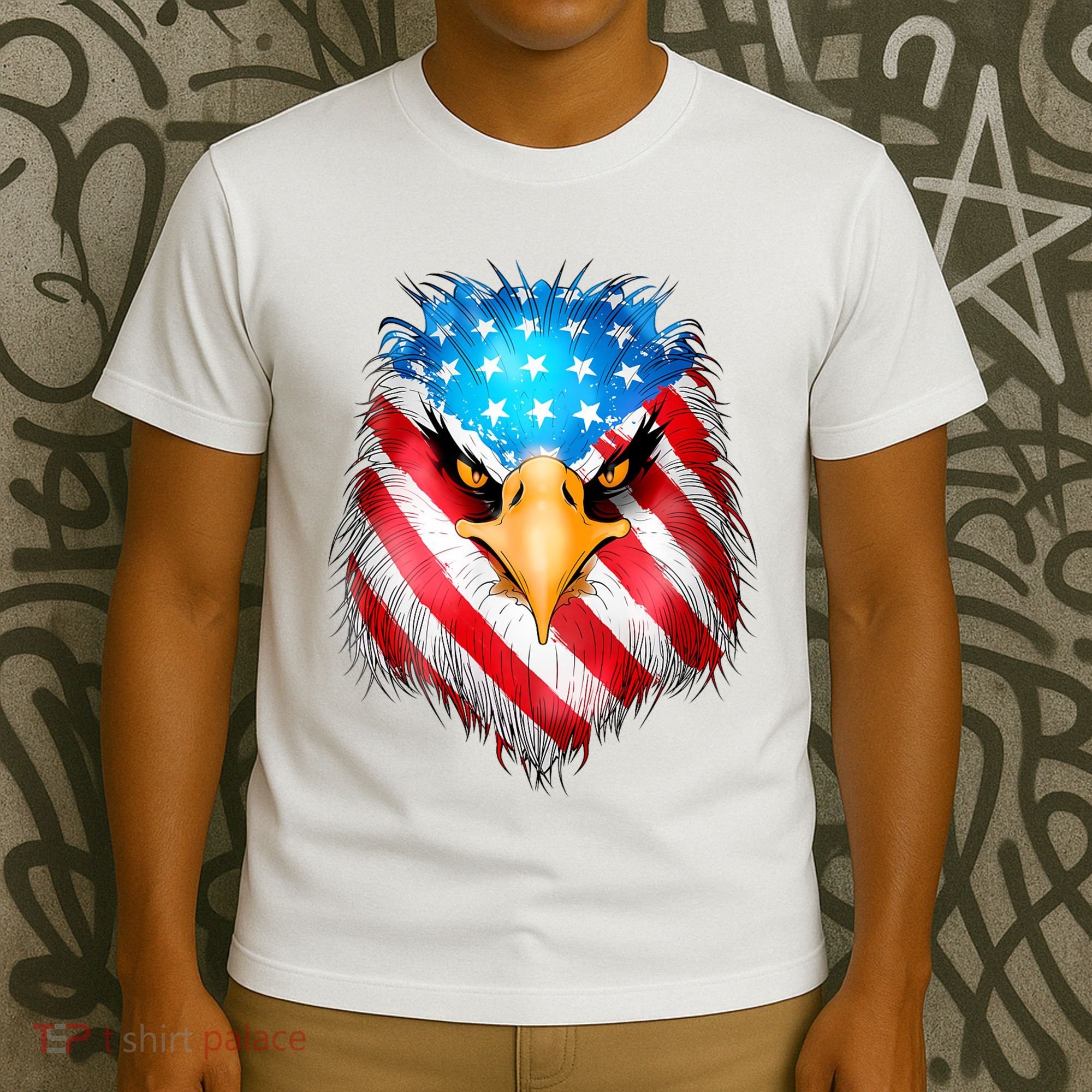 4th Of July Patriotic Eagle Usa American Flag T-Shirt