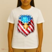 4th Of July Patriotic Eagle Usa American Flag T-Shirt thumb 4