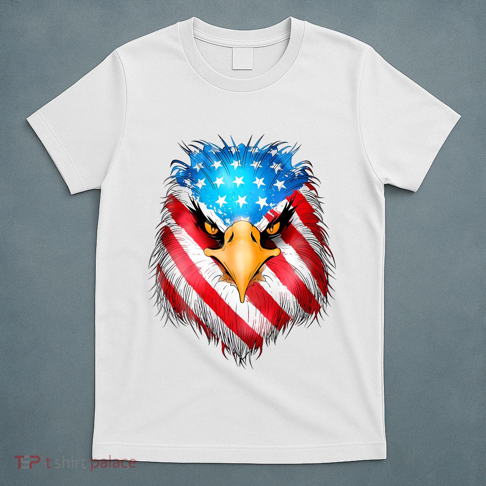 4th Of July Patriotic Eagle Usa American Flag T-Shirt