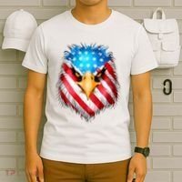 4th Of July Patriotic Eagle Usa American Flag T-Shirt thumb 6