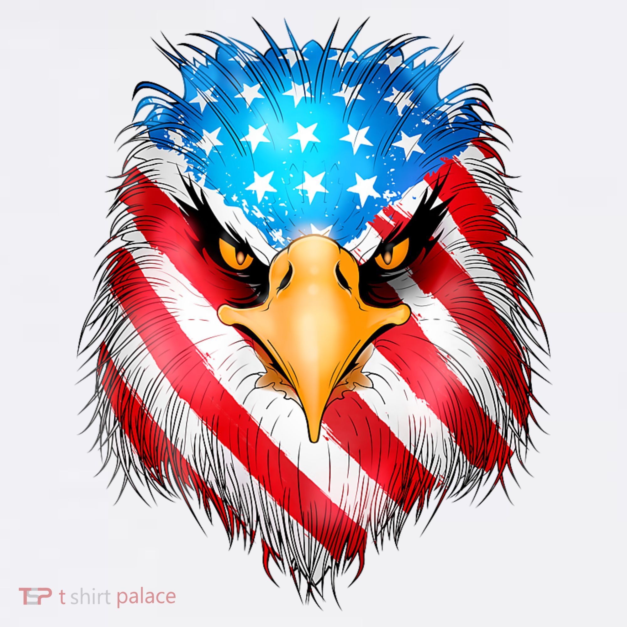 4th Of July Patriotic Eagle Usa American Flag Women's Tank Top