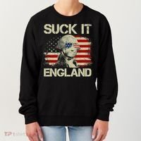 4th Of July George Sloshington Suck It England Merica Women's Sweatshirt thumb 0