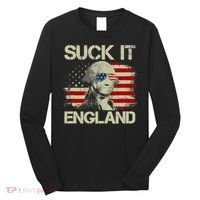 4th Of July George Sloshington Suck It England Merica Long Sleeve Shirt thumb 0
