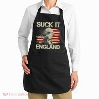 4th Of July George Sloshington Suck It England Merica Apron thumb 2