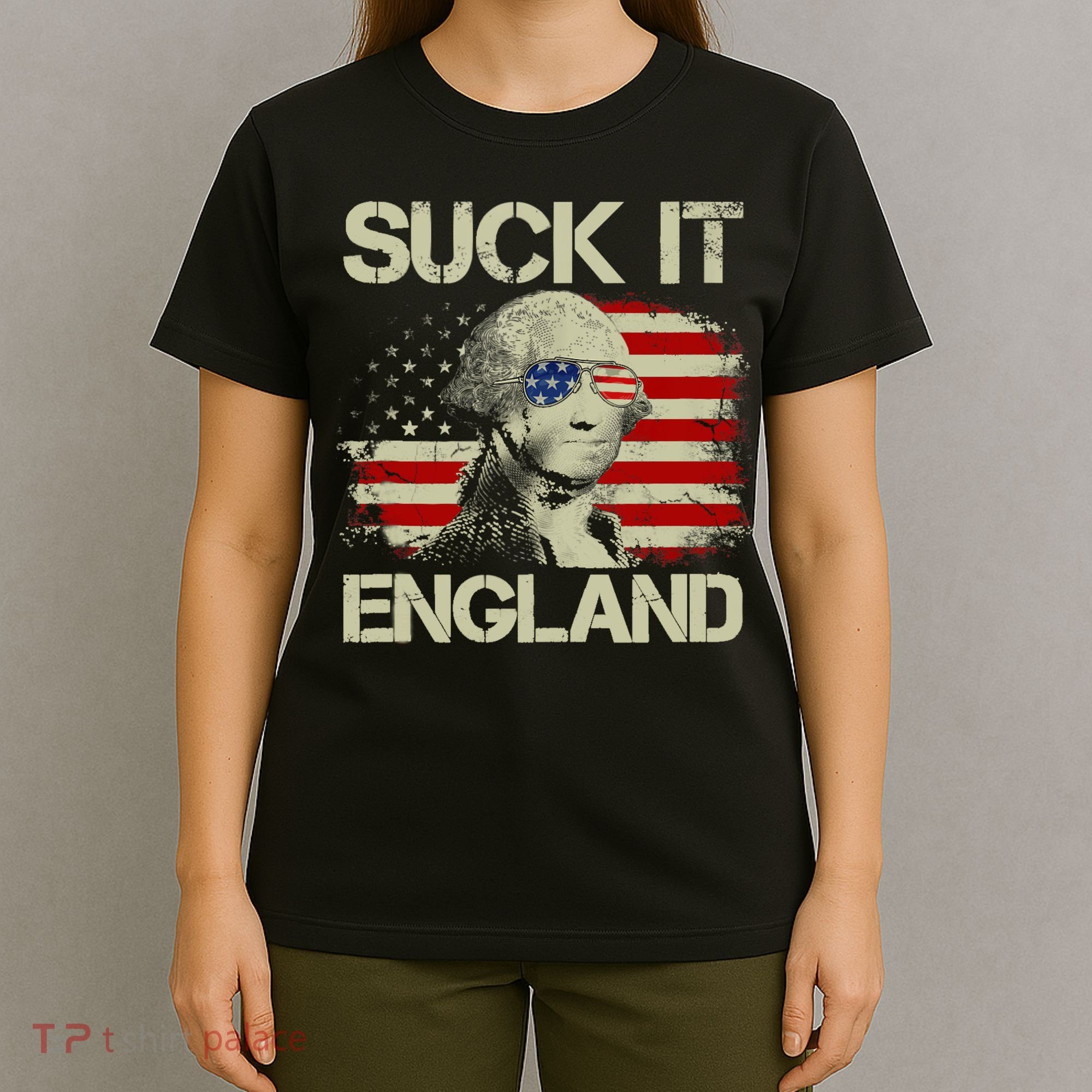 4th Of July George Sloshington Suck It England Merica T-Shirt
