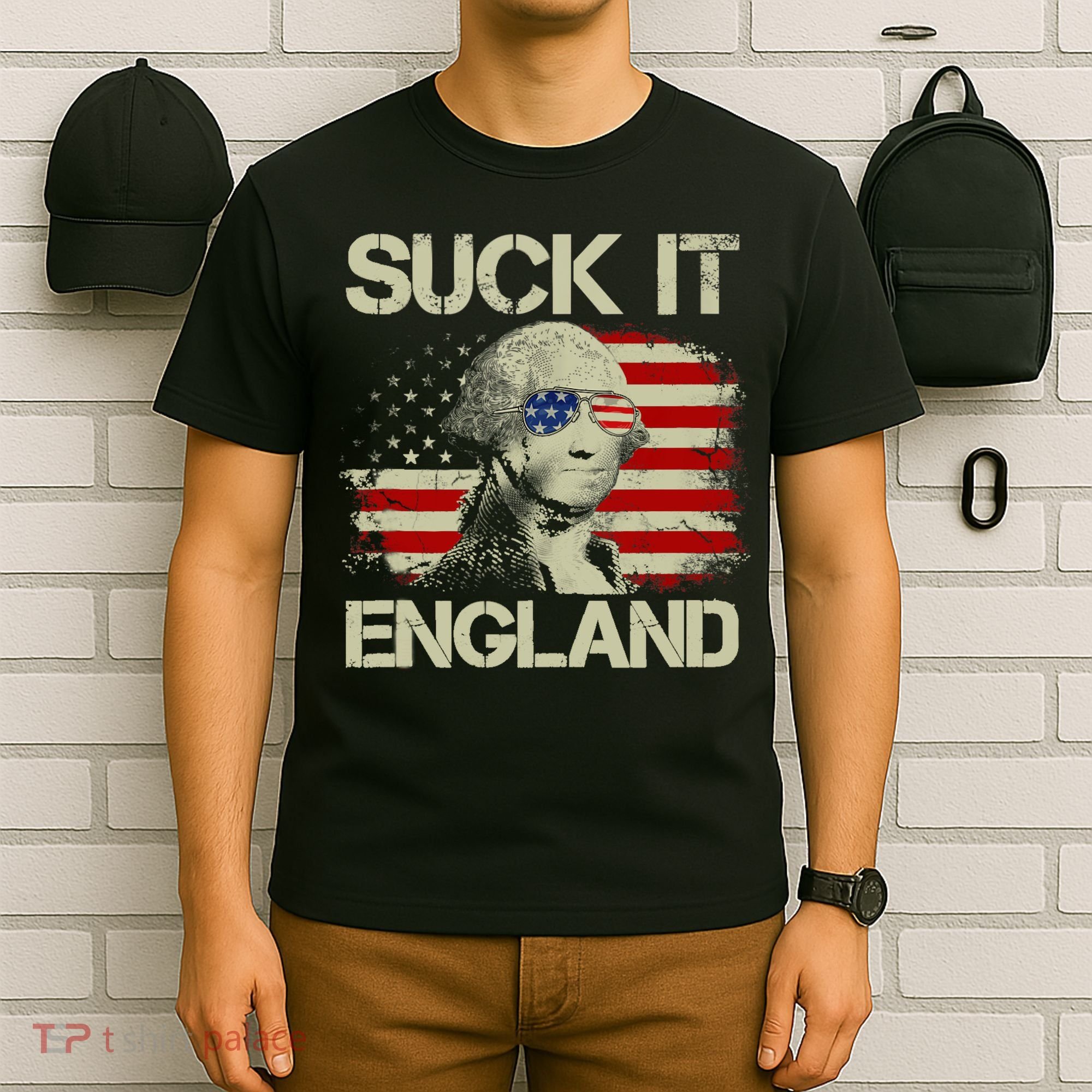 4th Of July George Sloshington Suck It England Merica T-Shirt