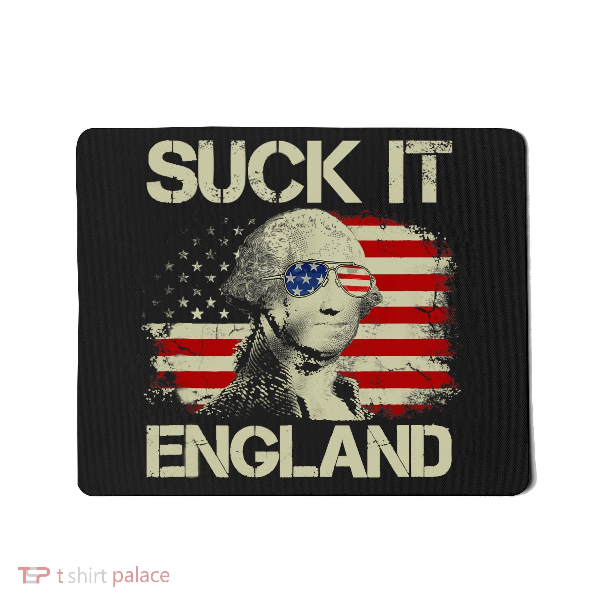 4th Of July George Sloshington Suck It England Merica Mousepad