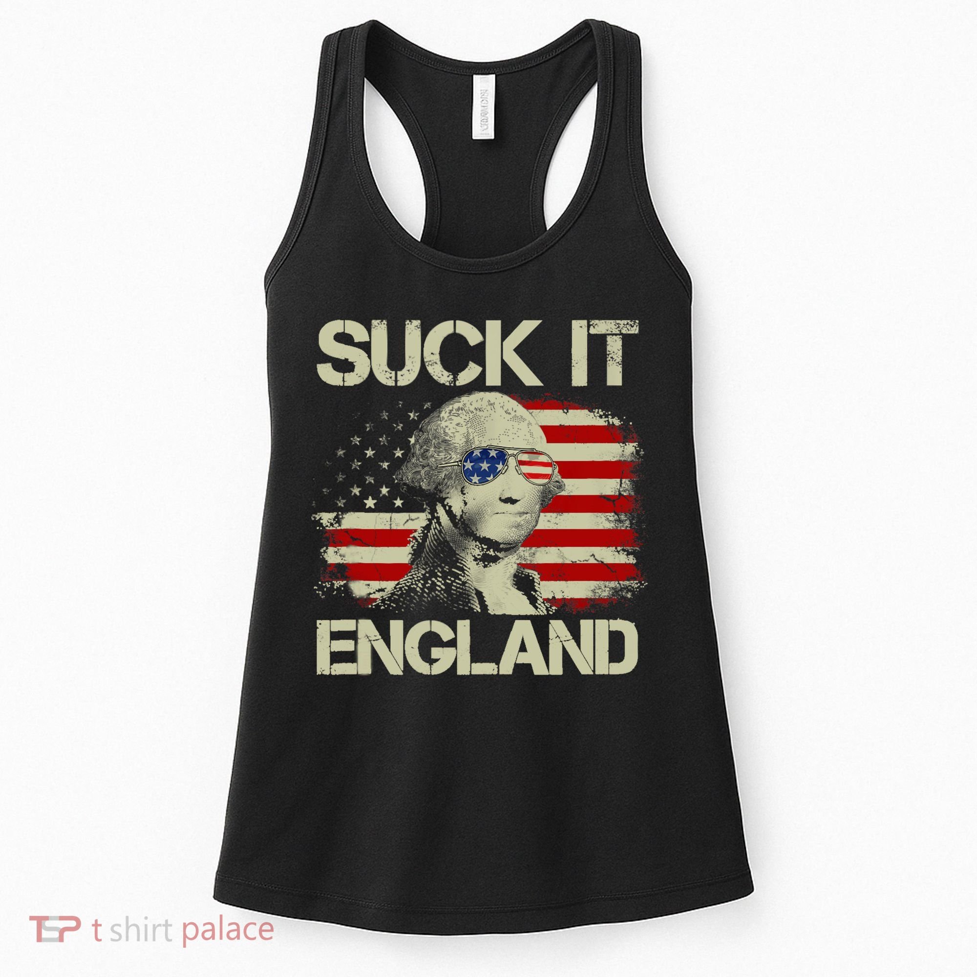 4th Of July George Sloshington Suck It England Merica Women's Tank Top