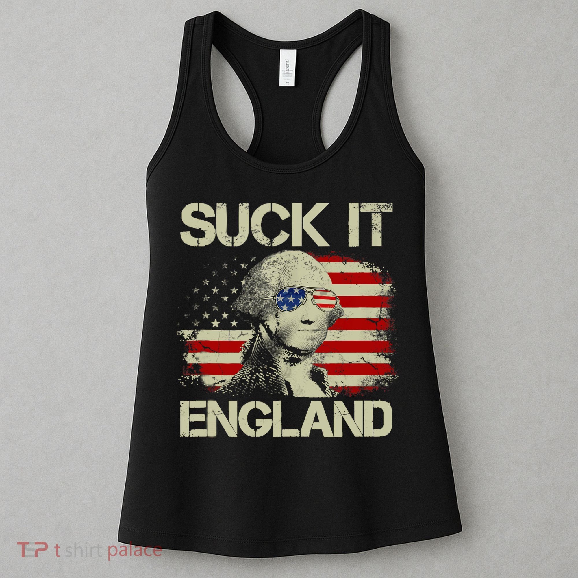 4th Of July George Sloshington Suck It England Merica Women's Tank Top