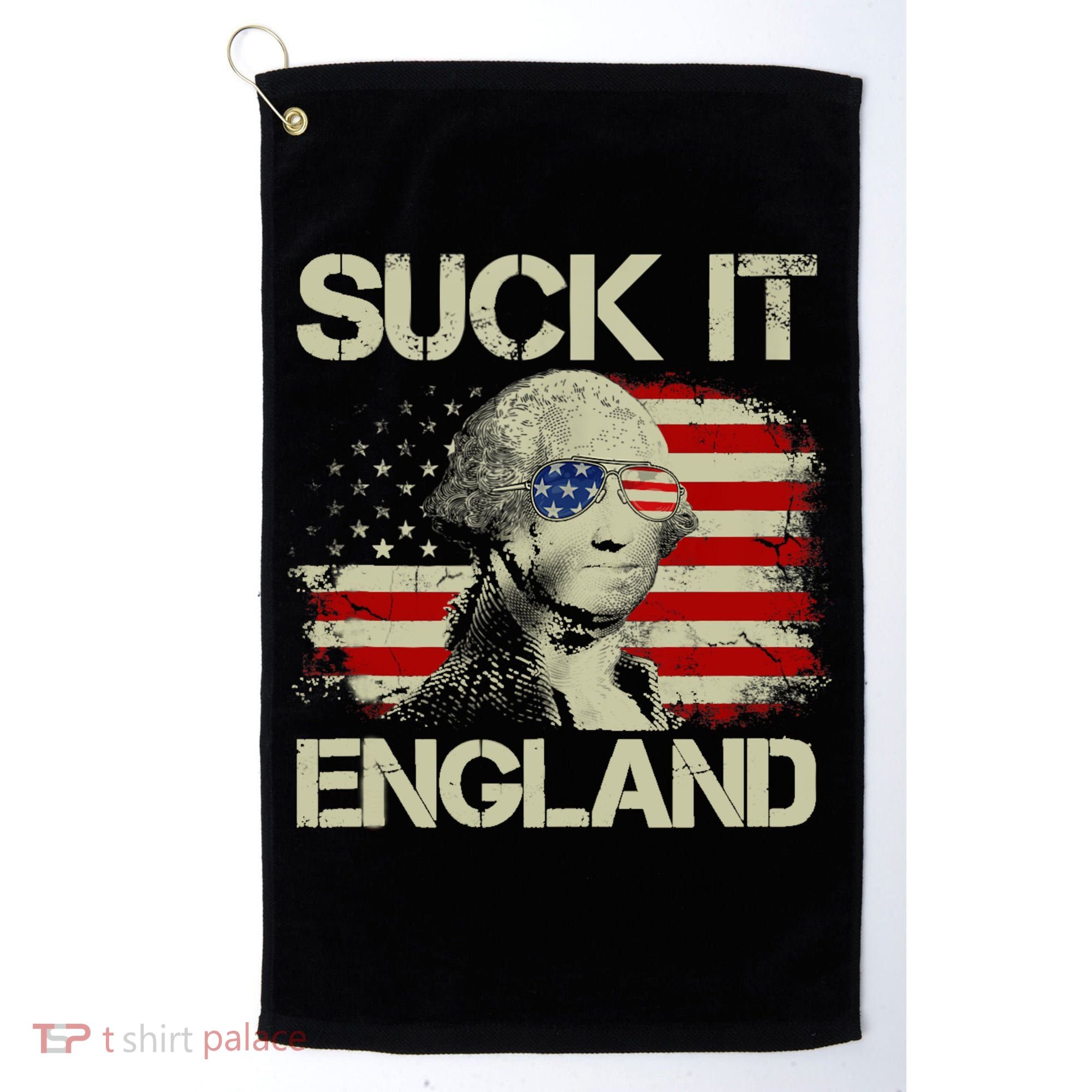 4th Of July George Sloshington Suck It England Merica Golf Towel