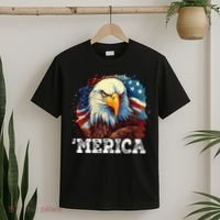 4th Of July Merica Bald Eagle USA Patriotic American Flag T-Shirt thumb 2