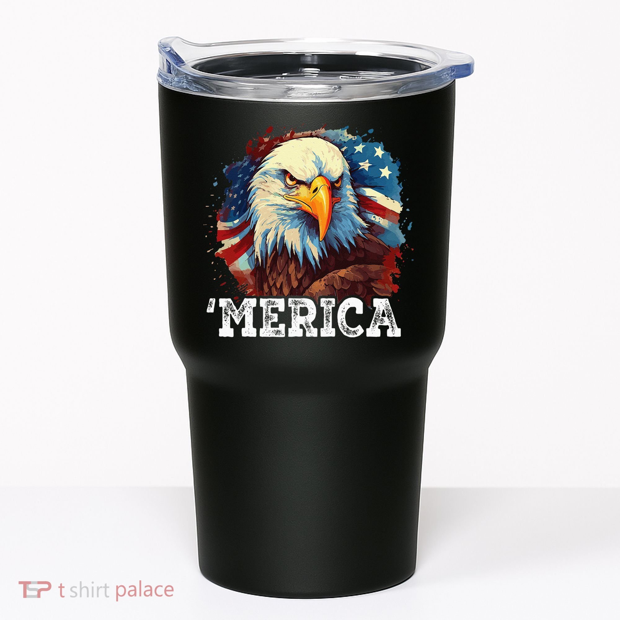 4th Of July Merica Bald Eagle USA Patriotic American Flag Tumbler