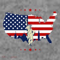 4th Of July American Flag Statue Of Liberty Hoodie thumb 2