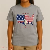 4th Of July American Flag Statue Of Liberty T-Shirt thumb 4