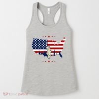 4th Of July American Flag Statue Of Liberty Women's Tank Top thumb 0