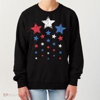 4th Of July Cute Red White Blue Stars Women's Sweatshirt thumb 0