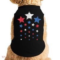4th Of July Cute Red White Blue Stars Doggie Tank thumb 0