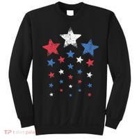 4th Of July Cute Red White Blue Stars Sweatshirt thumb 0