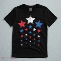4th Of July Cute Red White Blue Stars T-Shirt thumb 5