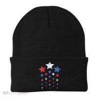 4th Of July Cute Red White Blue Stars Beanie thumb 0