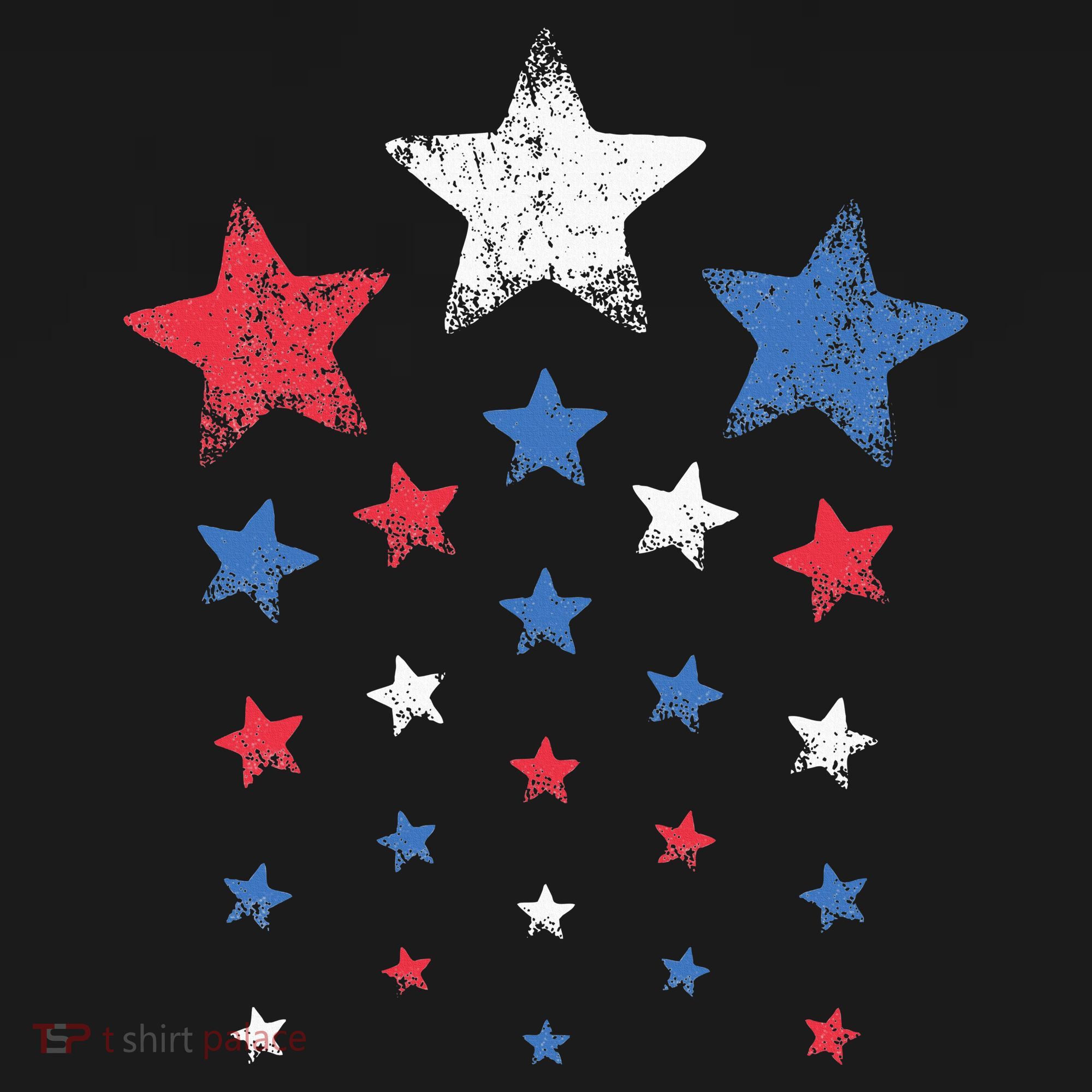 4th Of July Cute Red White Blue Stars Women's Hoodie