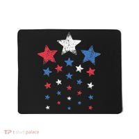 4th Of July Cute Red White Blue Stars Mousepad thumb 0