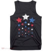 4th Of July Cute Red White Blue Stars Tank Top thumb 0