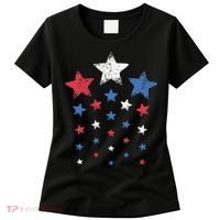 4th Of July Cute Red White Blue Stars Women's T-Shirt thumb 0