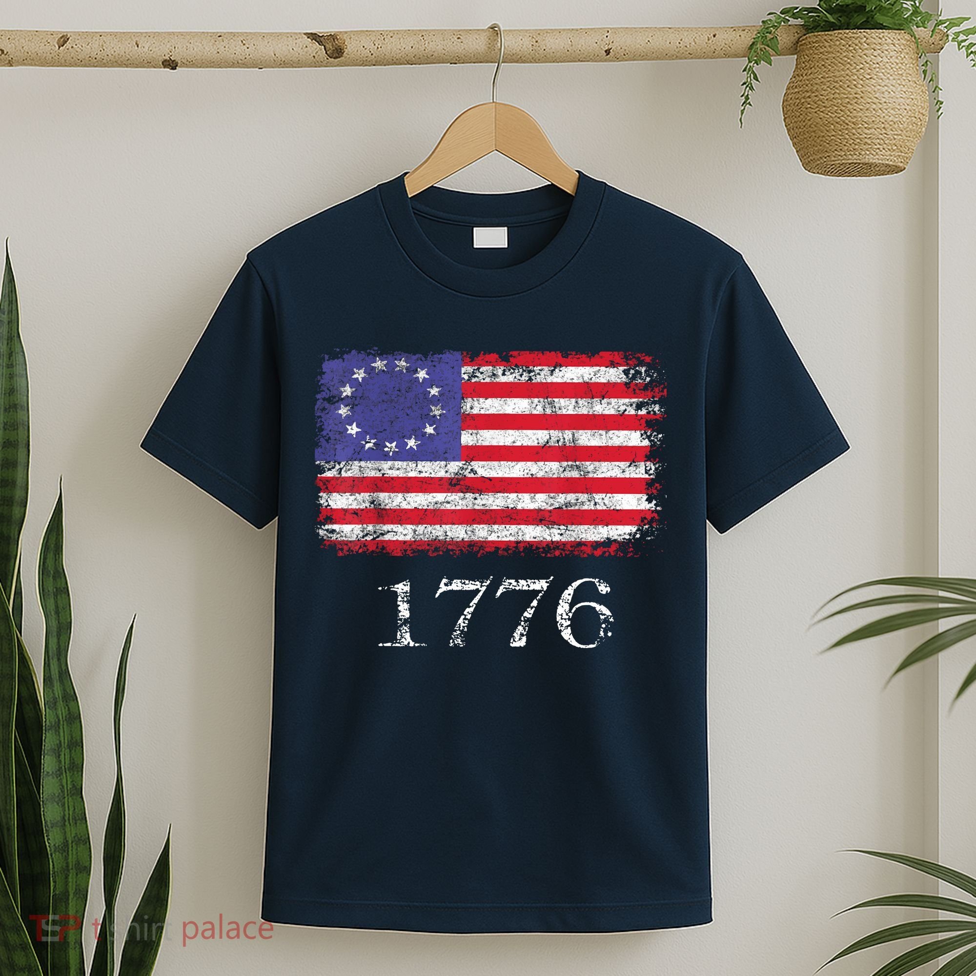 4th Of July American Flag Betsy Ross 1776 T-Shirt