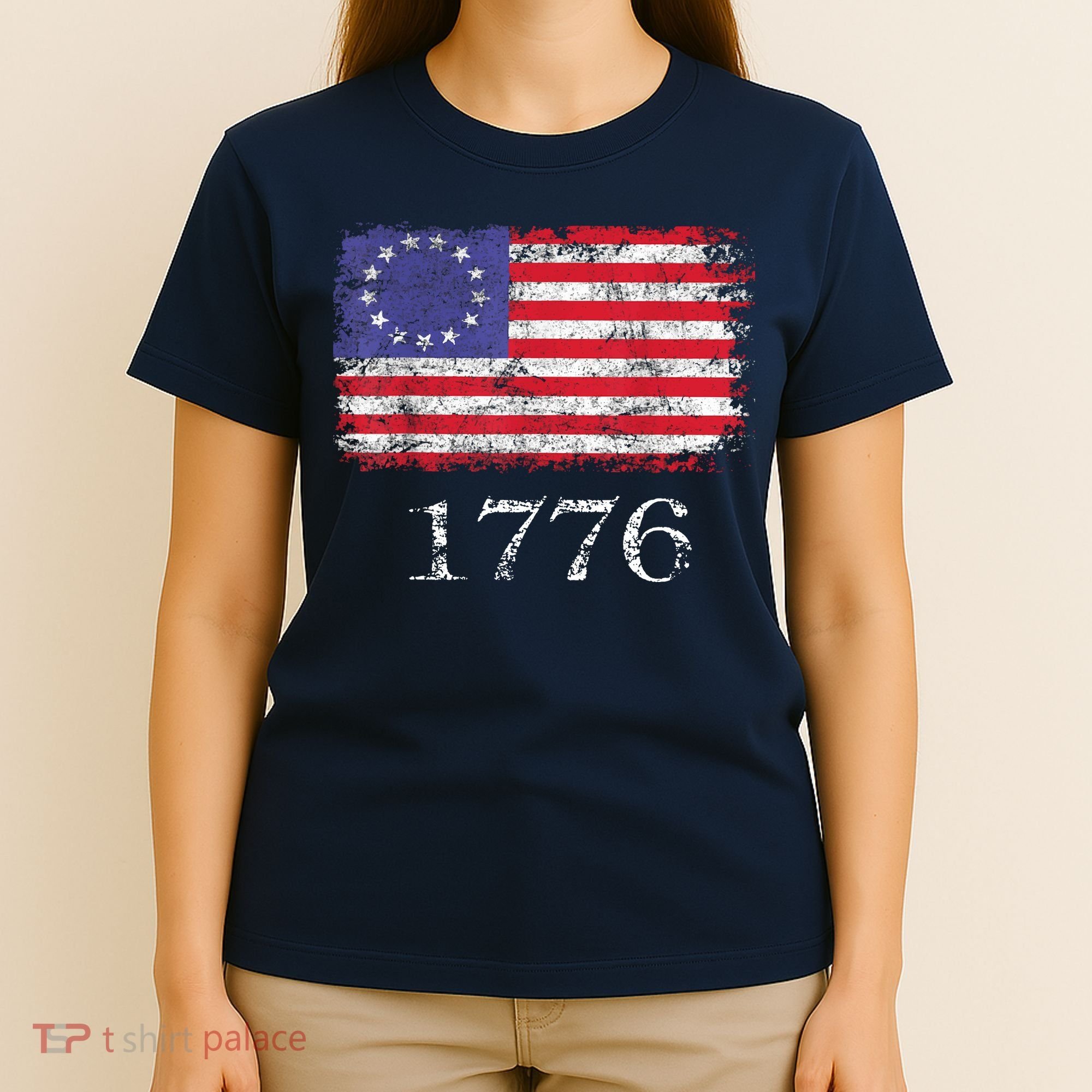4th Of July American Flag Betsy Ross 1776 T-Shirt