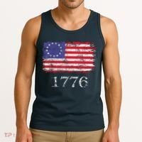 4th Of July American Flag Betsy Ross 1776 Tank Top thumb 3