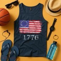 4th Of July American Flag Betsy Ross 1776 Tank Top thumb 4